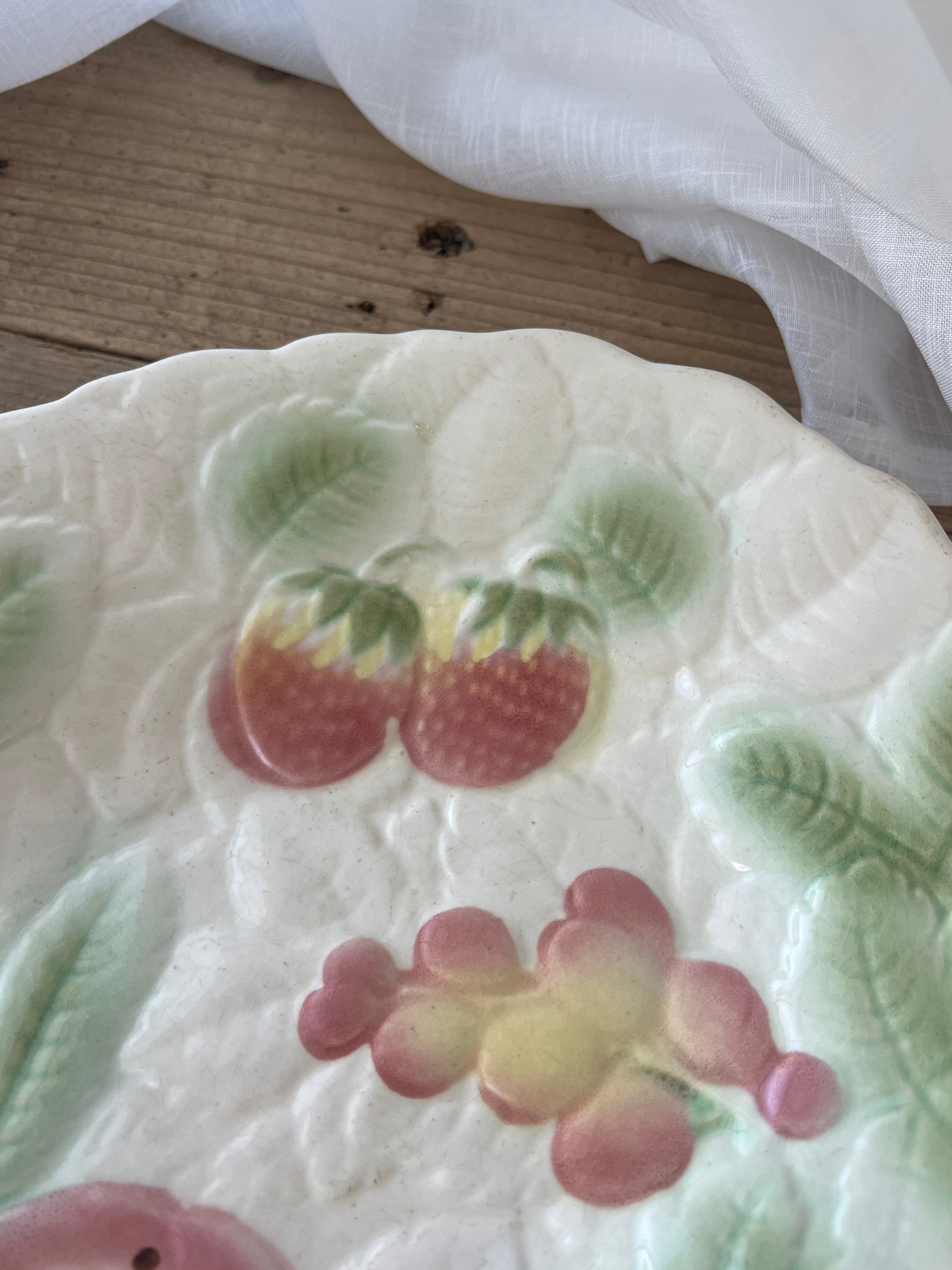 SALINS Fruits Barbotine Oval Plate 33cm｜サラン フルーツ バルボティーヌ　大皿