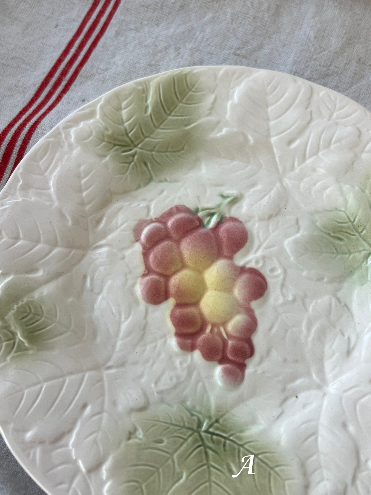 SALINS LES RAISINS Barbotine Dessert Plate 19.8cm｜サラン レ レザン バルボティーヌ