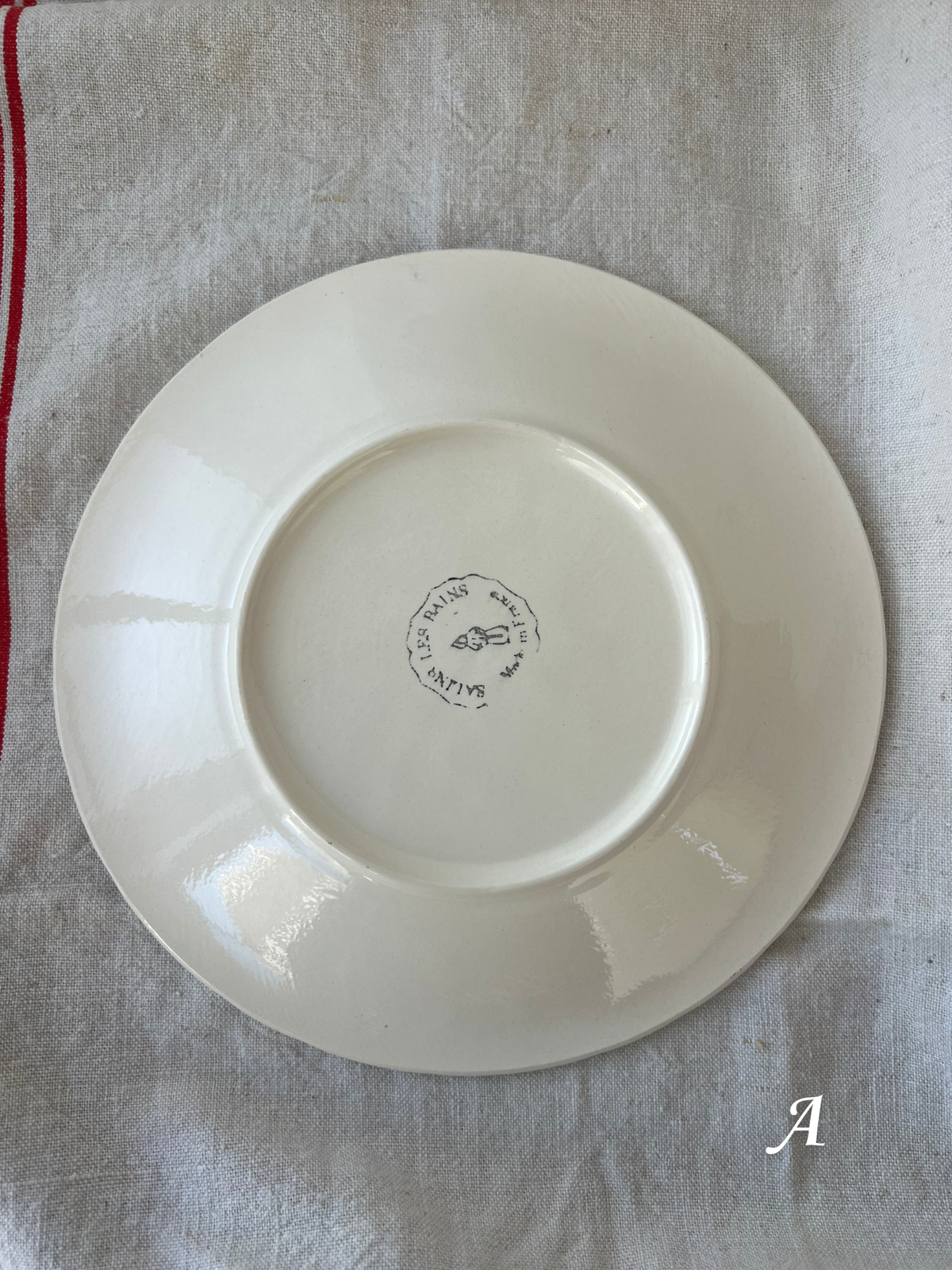 SALINS LES RAISINS Barbotine Dessert Plate 19.8cm｜サラン レ レザン バルボティーヌ