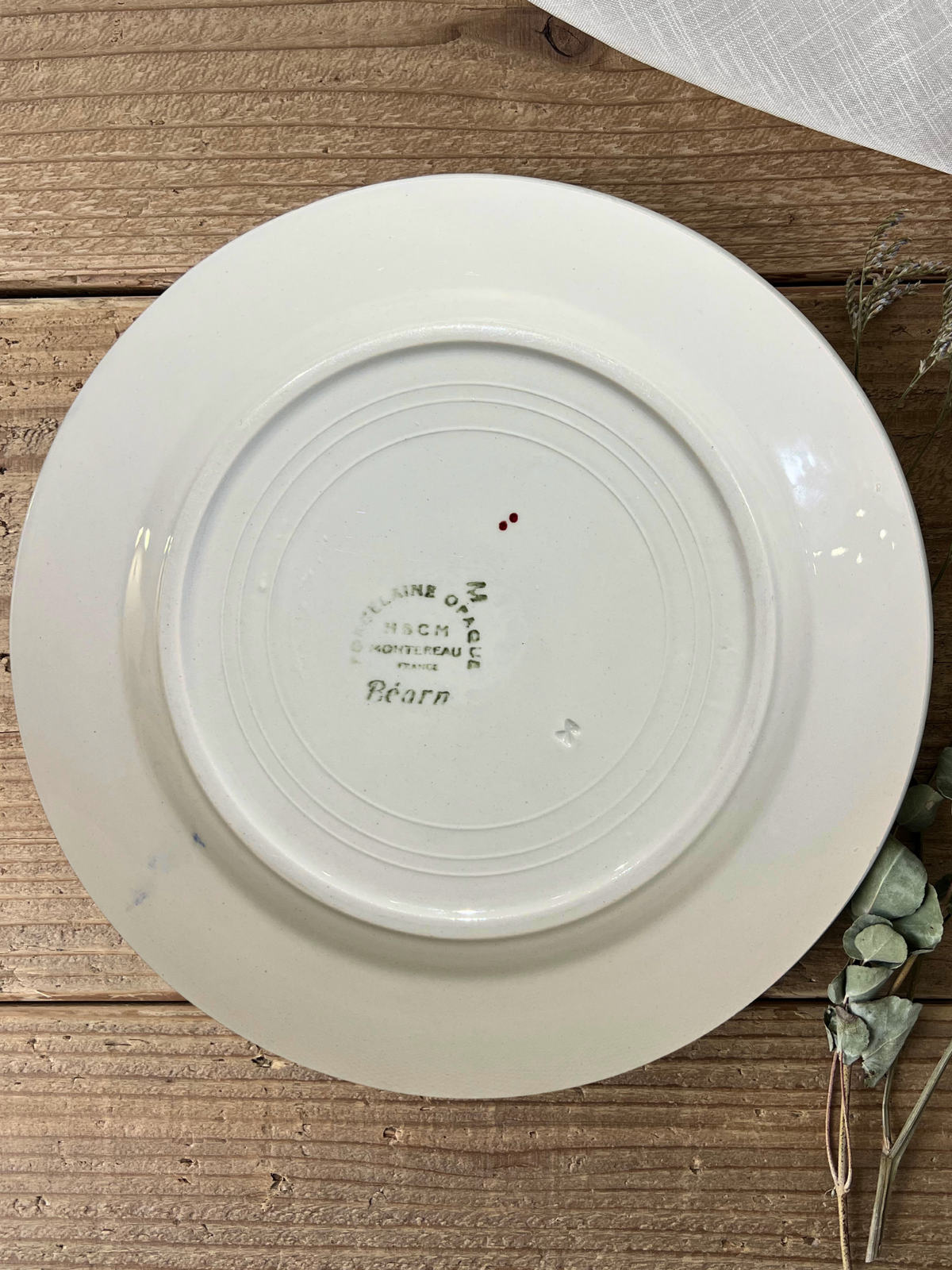 Creil et Montereau BEARN  平皿 23.5cm｜クレイユエモントロ ベアン