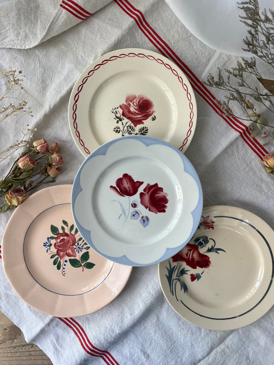 Floral Dessert Plates Set of 4 19-20cm｜フローラル デザートプレート 4枚セット